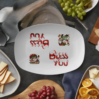 Christmas Santa Platter for Holiday Fun - Iron Phoenix GHG