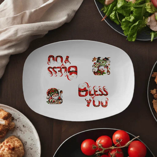 Christmas Santa Platter for Holiday Fun - Iron Phoenix GHG