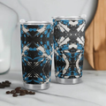 "Sapphire Noir" Abstract Tumbler | Iron Phoenix GHG - Image 1