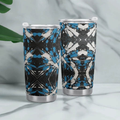 "Sapphire Noir" Abstract Tumbler | Iron Phoenix GHG - Image 2