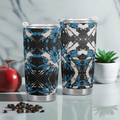 "Sapphire Noir" Abstract Tumbler | Iron Phoenix GHG - Image 3