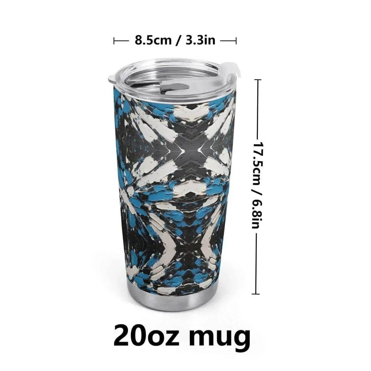 "Sapphire Noir" Abstract Tumbler | Iron Phoenix GHG