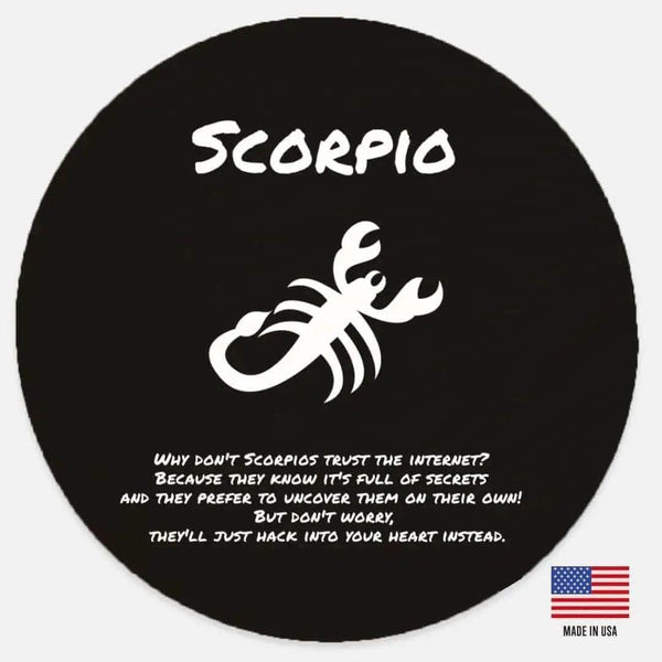 Scorpio Humor Wall Art Wood Sign Perfect Gift for Astrology Lovers - Iron Phoenix GHG