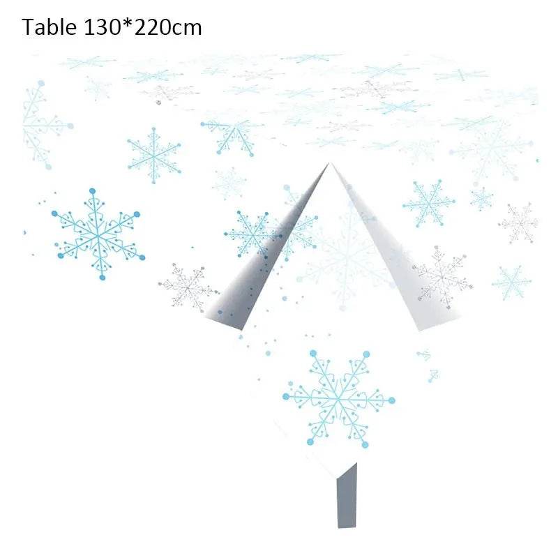 Snowflake Party Supplies Tableware Set Winter Wonderland - Iron Phoenix GHG