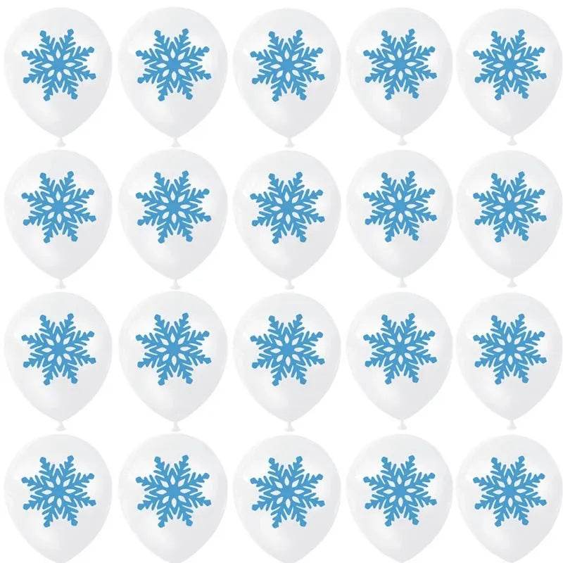 Snowflake Party Supplies Tableware Set Winter Wonderland - Iron Phoenix GHG