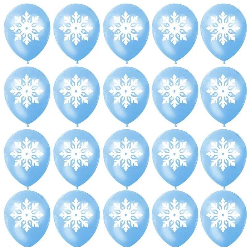 Snowflake Party Supplies Tableware Set Winter Wonderland - Iron Phoenix GHG