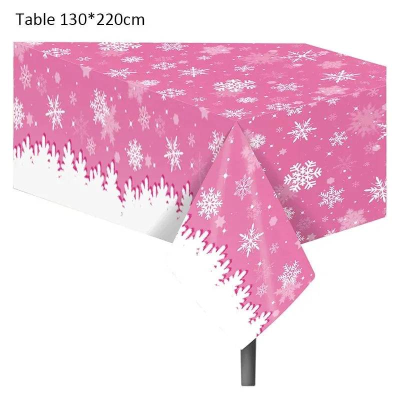 Snowflake Party Supplies Tableware Set Winter Wonderland - Iron Phoenix GHG