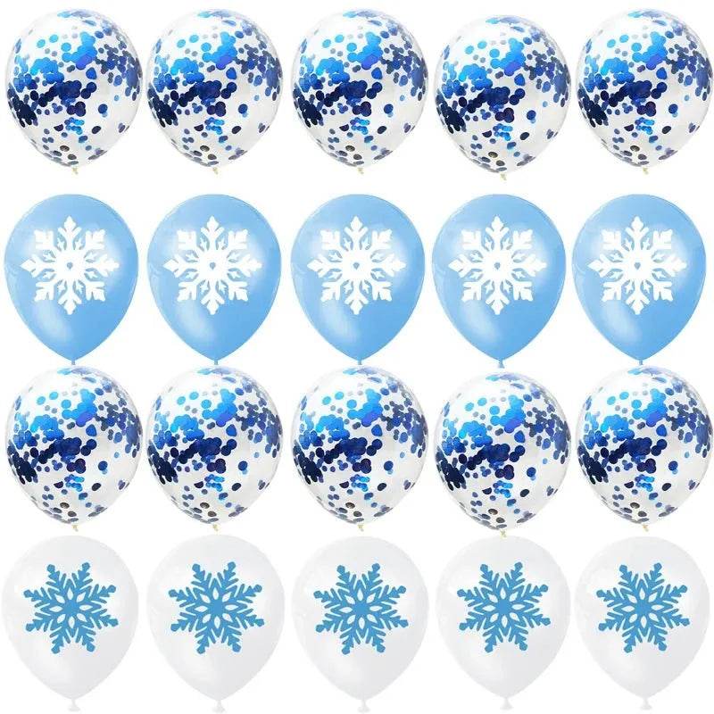 Snowflake Party Supplies Tableware Set Winter Wonderland - Iron Phoenix GHG
