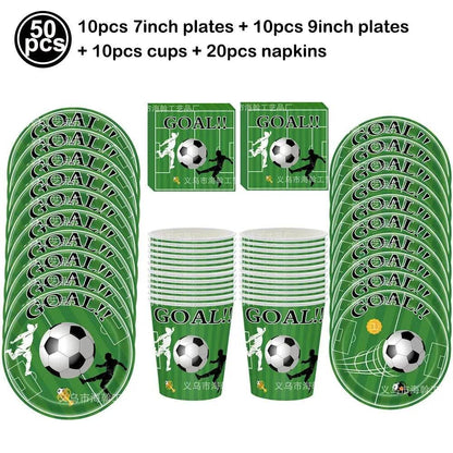 Soccer fútbol Birthday Party Supplies Set - Iron Phoenix GHG