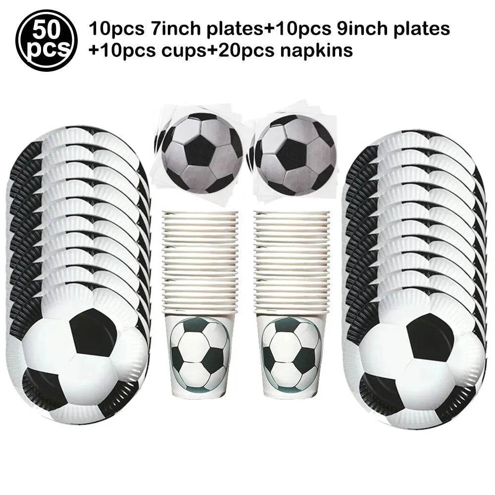 Soccer fútbol Birthday Party Supplies Set - Iron Phoenix GHG