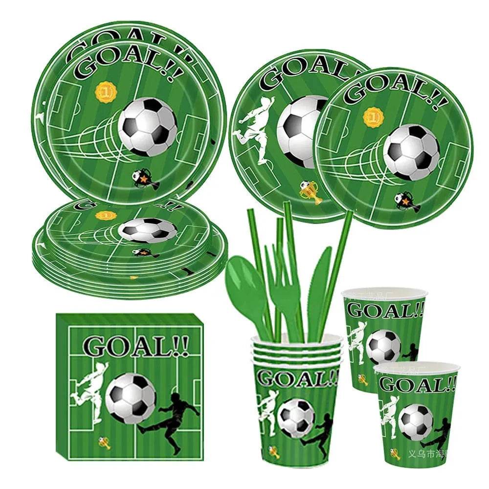 Soccer fútbol Birthday Party Supplies Set - Iron Phoenix GHG