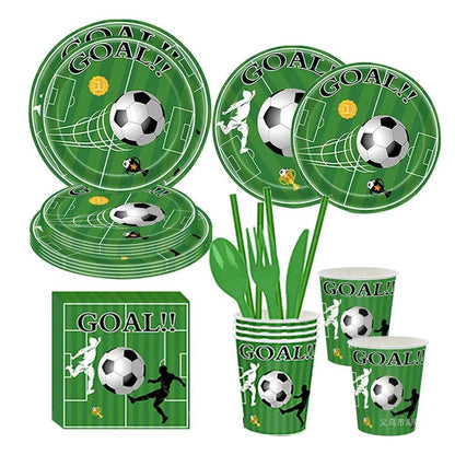 Soccer fútbol Birthday Party Supplies Set - Iron Phoenix GHG