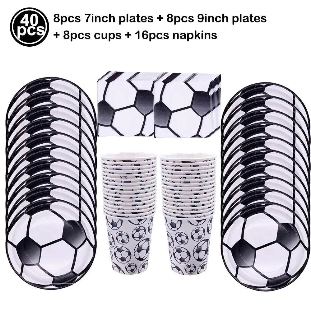Soccer fútbol Birthday Party Supplies Set - Iron Phoenix GHG
