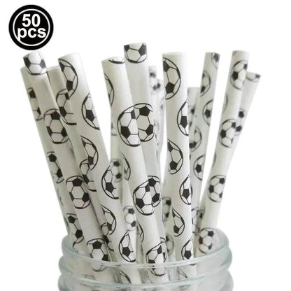Soccer Theme Disposable Tableware Set - Eco Gamer Party Gear - Iron Phoenix GHG