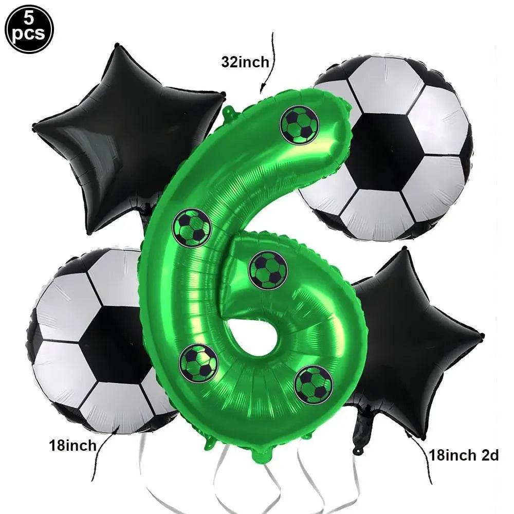 Soccer Theme Disposable Tableware Set - Eco Gamer Party Gear - Iron Phoenix GHG