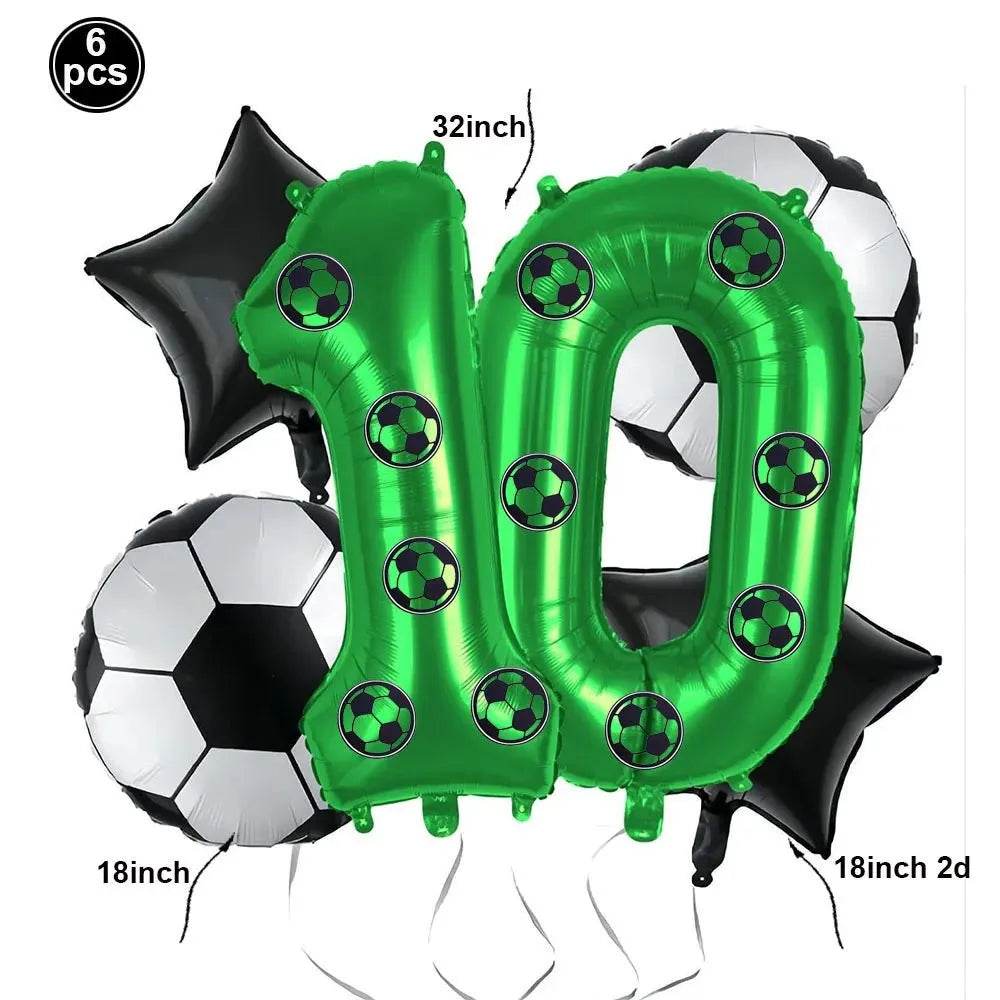 Soccer Theme Disposable Tableware Set - Eco Gamer Party Gear - Iron Phoenix GHG