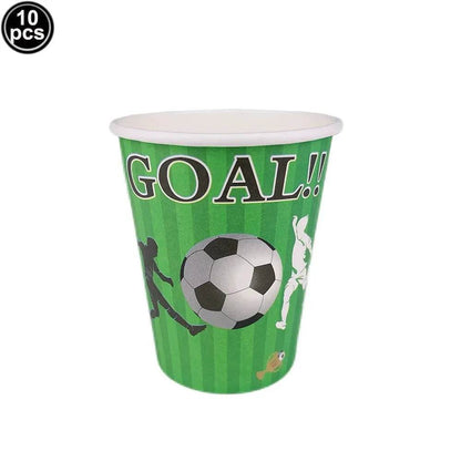 Soccer Theme Disposable Tableware Set - Eco Gamer Party Gear - Iron Phoenix GHG