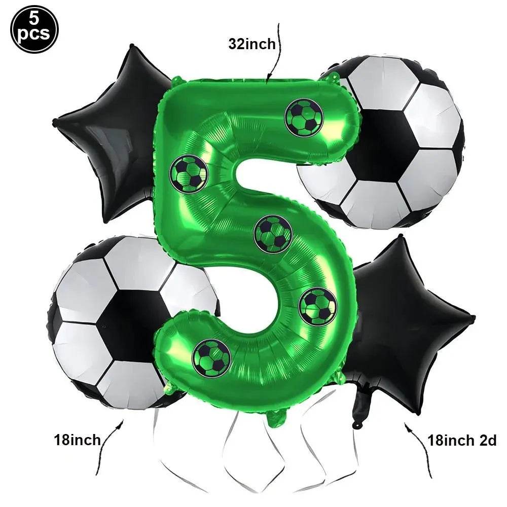 Soccer Theme Disposable Tableware Set - Eco Gamer Party Gear - Iron Phoenix GHG