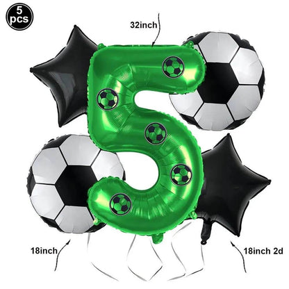 Soccer Theme Disposable Tableware Set - Eco Gamer Party Gear - Iron Phoenix GHG