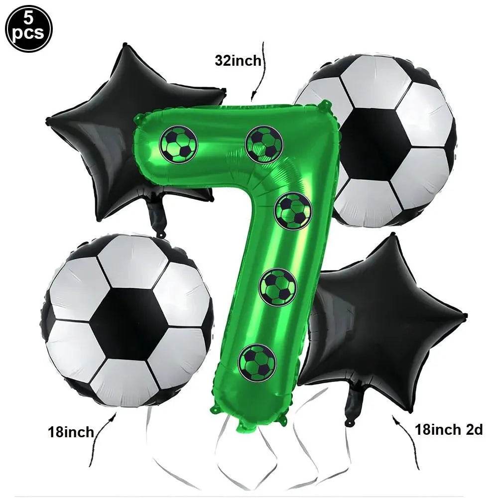 Soccer Theme Disposable Tableware Set - Eco Gamer Party Gear - Iron Phoenix GHG