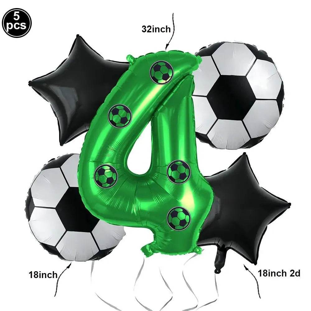 Soccer Theme Disposable Tableware Set - Eco Gamer Party Gear - Iron Phoenix GHG