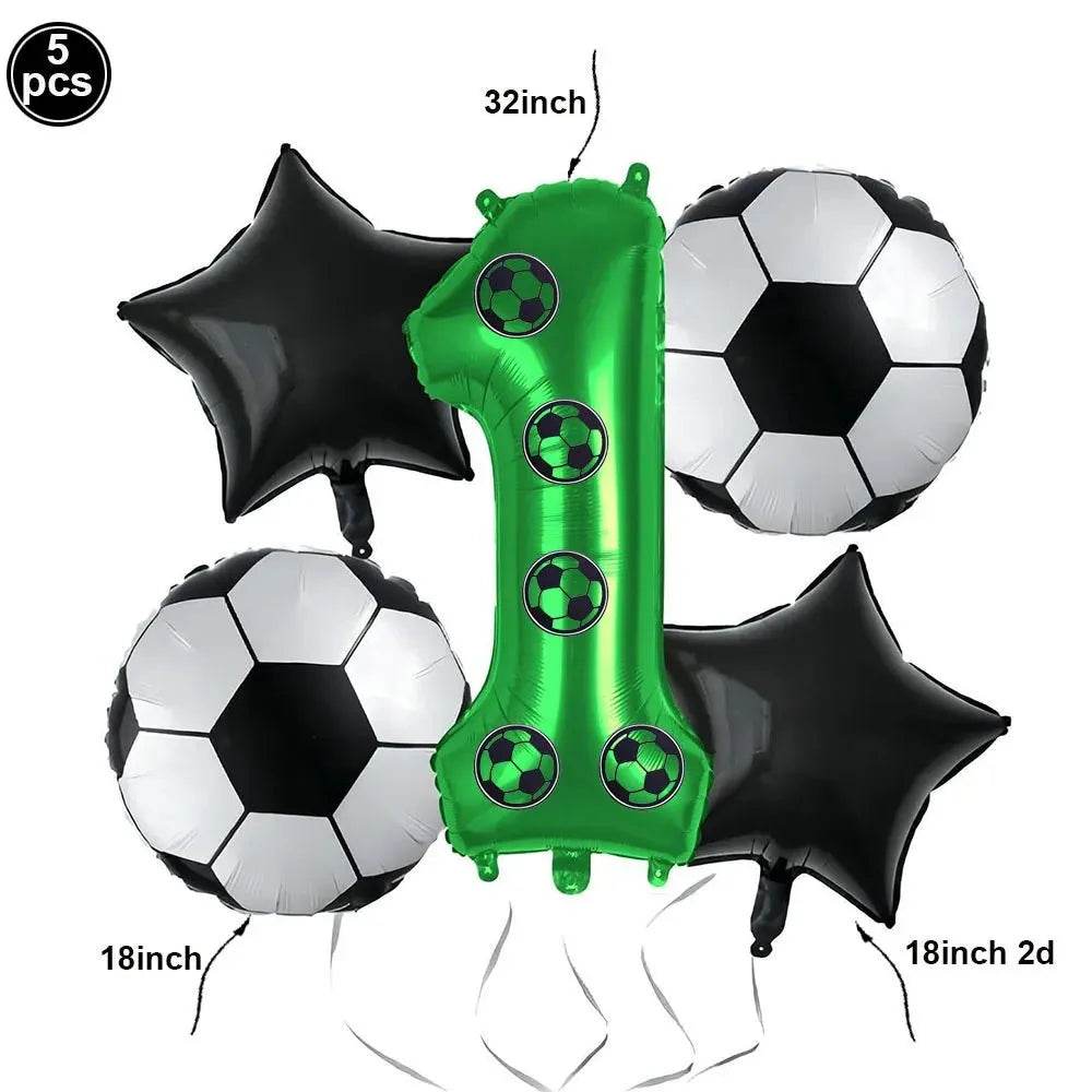 Soccer Theme Disposable Tableware Set - Eco Gamer Party Gear - Iron Phoenix GHG