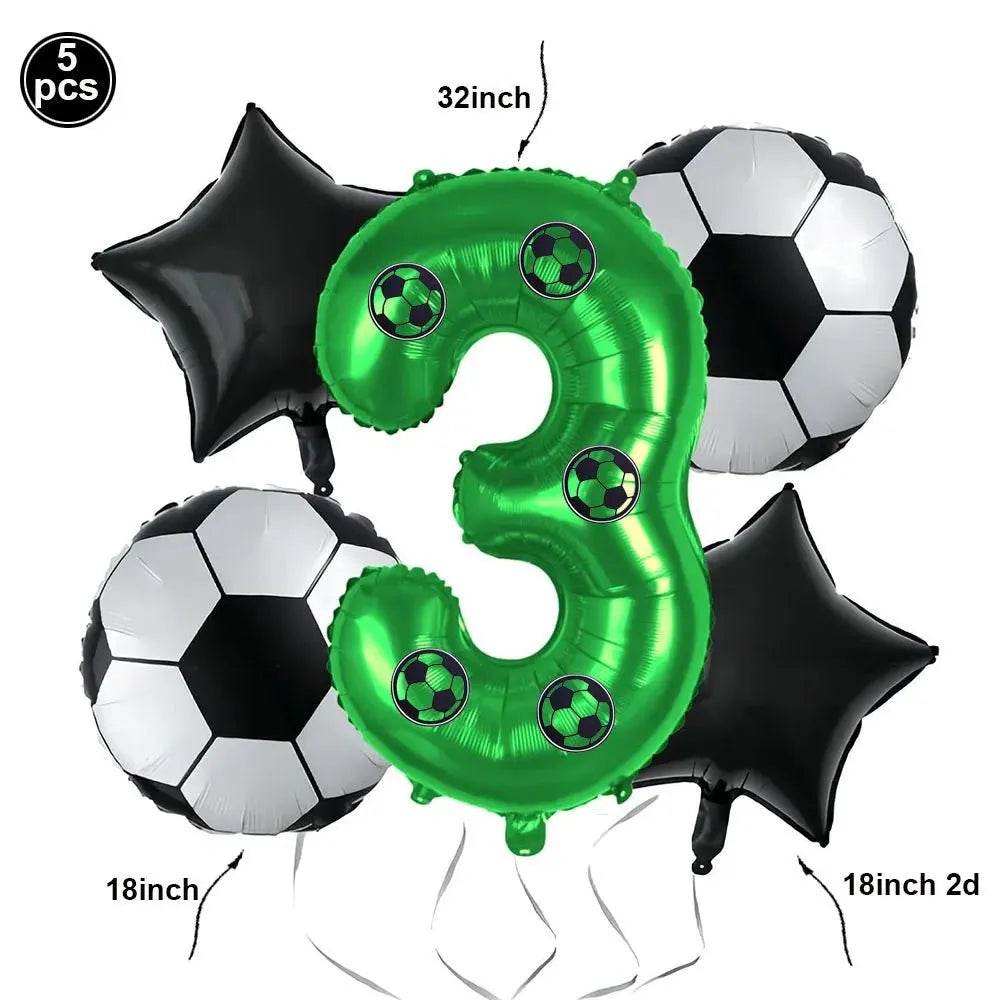Soccer Theme Disposable Tableware Set - Eco Gamer Party Gear - Iron Phoenix GHG