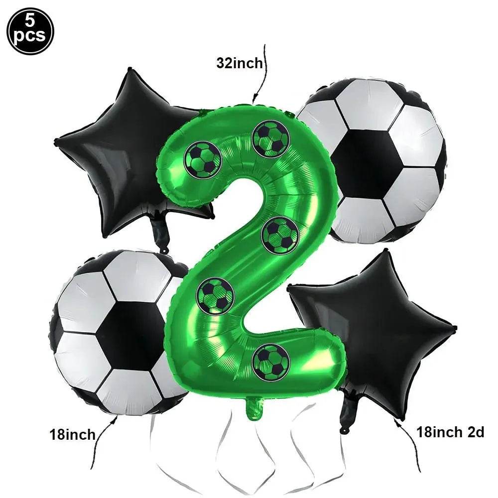 Soccer Theme Disposable Tableware Set - Eco Gamer Party Gear - Iron Phoenix GHG