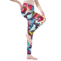 Gamer Heart Print Leggings | Love Gaming Yoga Tights - Image 3