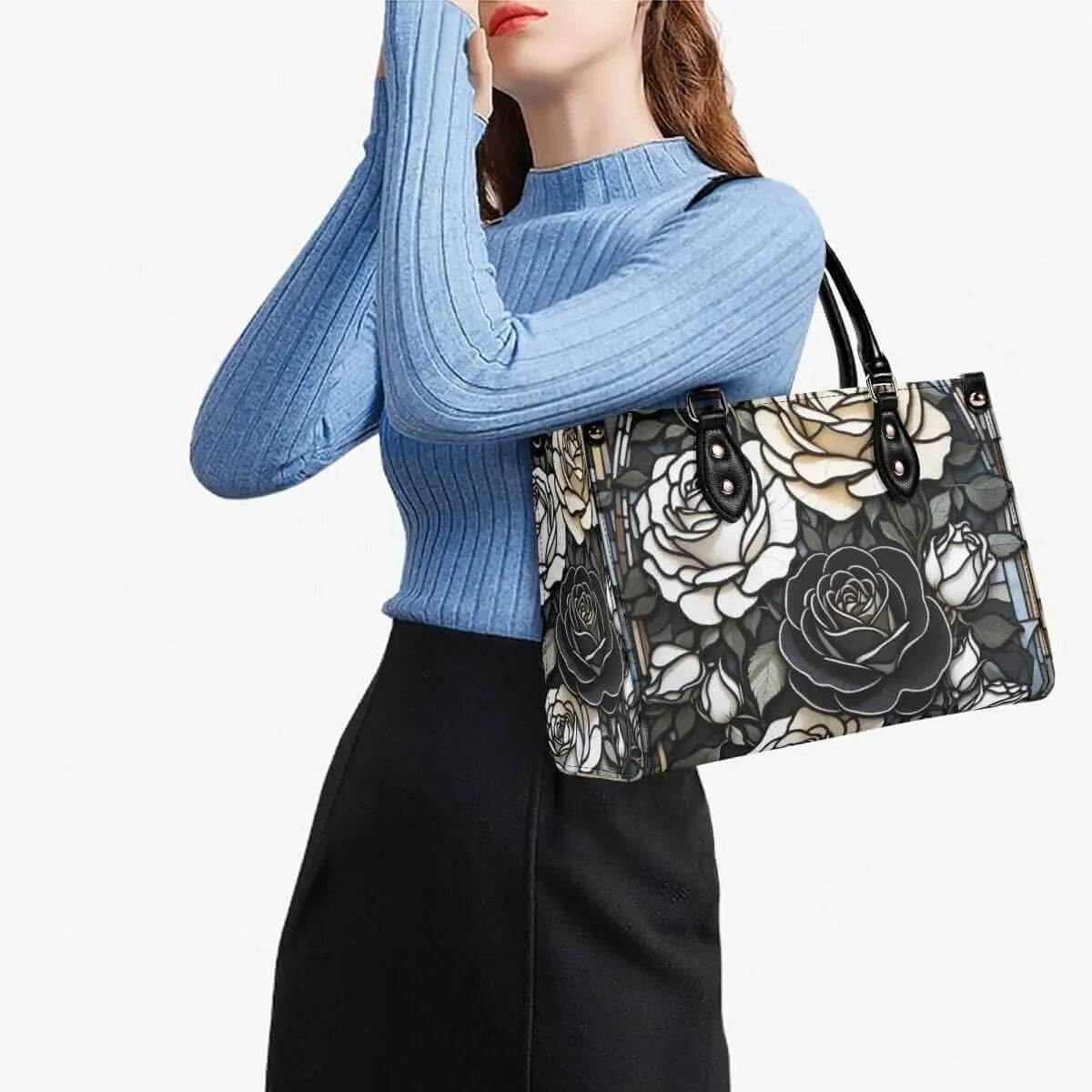 Stained Glass Gamer Handbag Stylish Tote for Gaming Enthusiasts - Iron Phoenix GHG