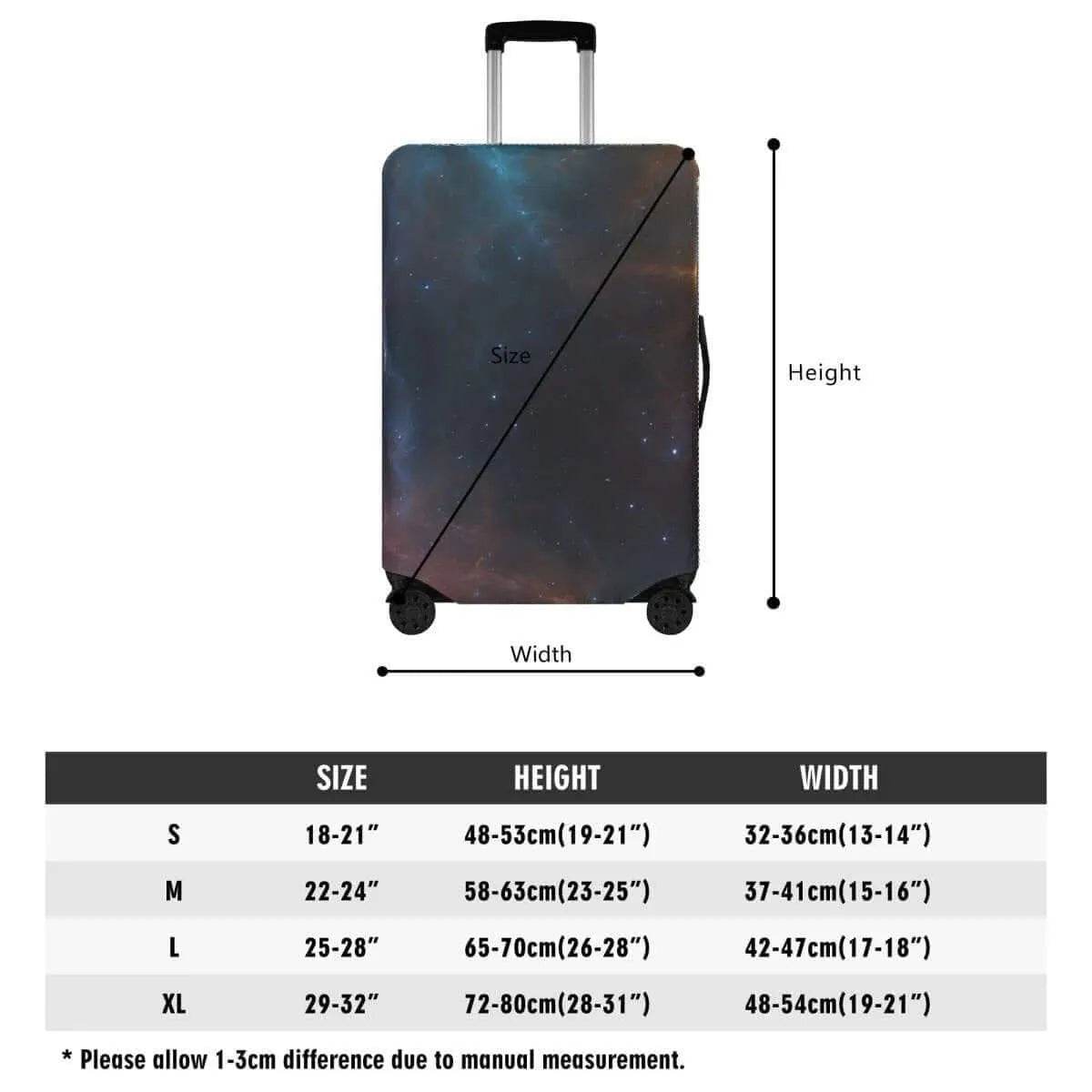 Starry Night Luggage Cover - Gaming, Sports & Calm Style - Iron Phoenix GHG
