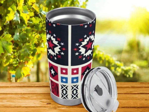 Patriotic Star Tumbler | 20oz Insulated Travel Mug - Iron Phoenix GHG