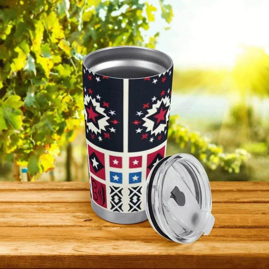 Patriotic Star Tumbler | 20oz Insulated Travel Mug - Iron Phoenix GHG
