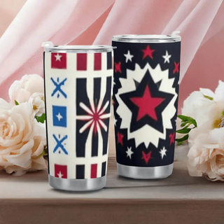 "Star-Powered" Patriotic Tumbler (20oz)| Iron Phoenix GHG - Iron Phoenix GHG