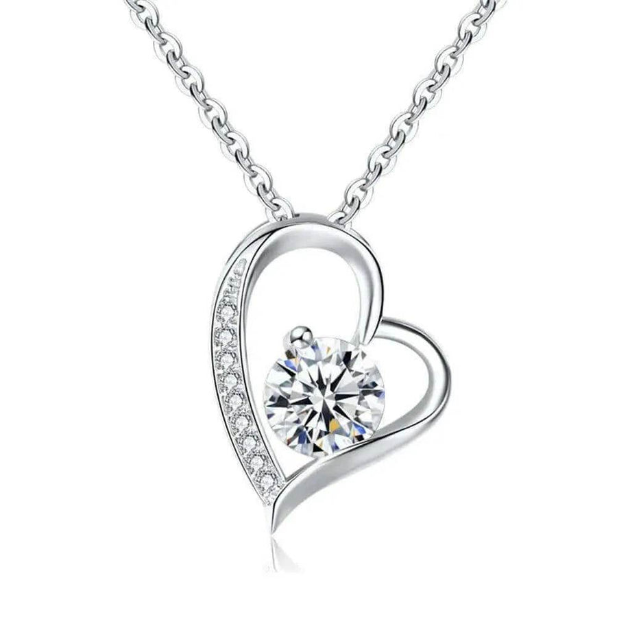 Sentimental Gift Necklace for Her | Custom Heart Pendant - Iron Phoenix GHG