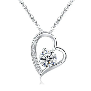 Sentimental Gift Necklace for Her | Custom Heart Pendant - Iron Phoenix GHG