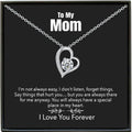 Sentimental Gift Necklace for Her | Custom Heart Pendant - Image 1