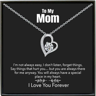Sentimental Gift Necklace for Her | Custom Heart Pendant - Iron Phoenix GHG