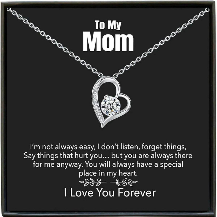 Sentimental Gift Necklace for Her | Custom Heart Pendant - Iron Phoenix GHG