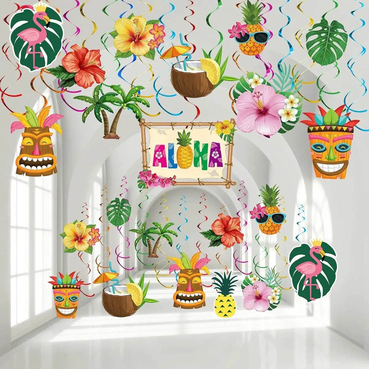 Summer Hawaiian Pineapple Leaf Tableware Set - Eco Gamer Party Gear - Iron Phoenix GHG