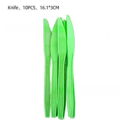 Summer Hawaiian Pineapple Leaf Tableware Set - Eco Gamer Party Gear - Iron Phoenix GHG