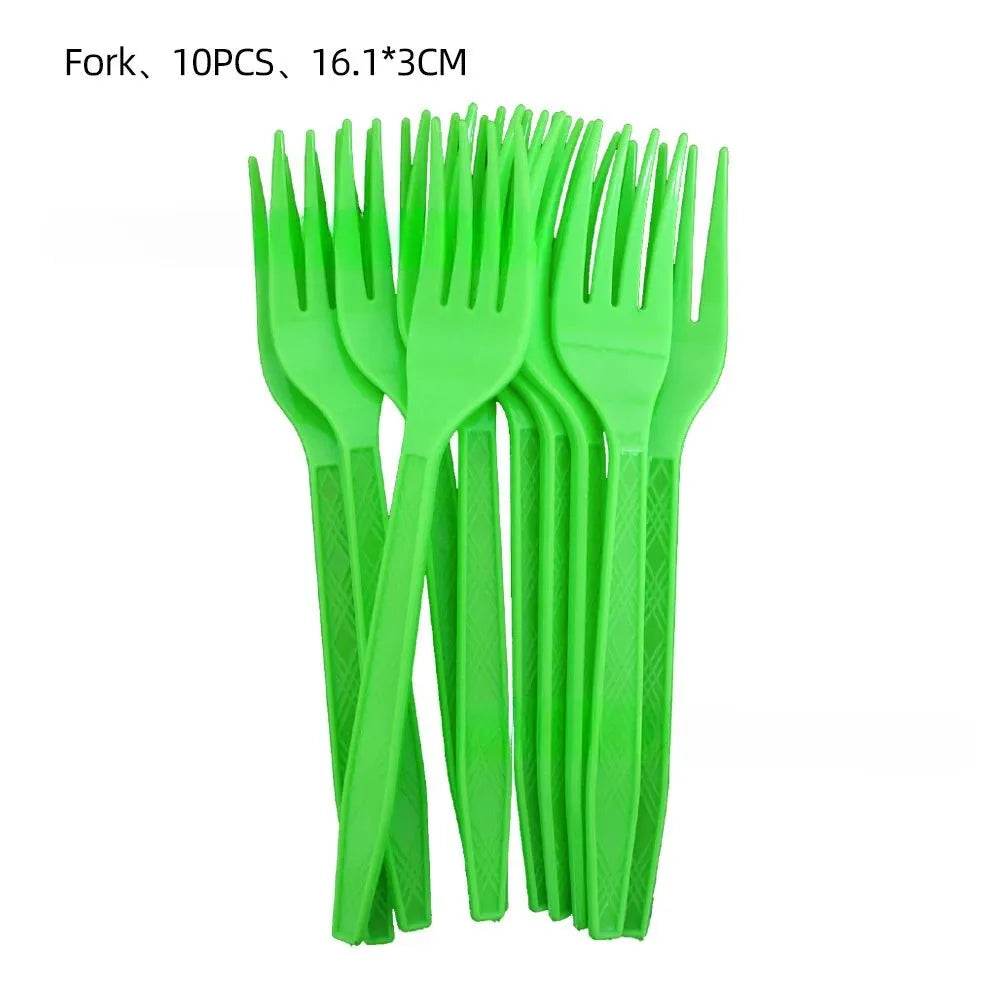 Summer Hawaiian Pineapple Leaf Tableware Set - Eco Gamer Party Gear - Iron Phoenix GHG
