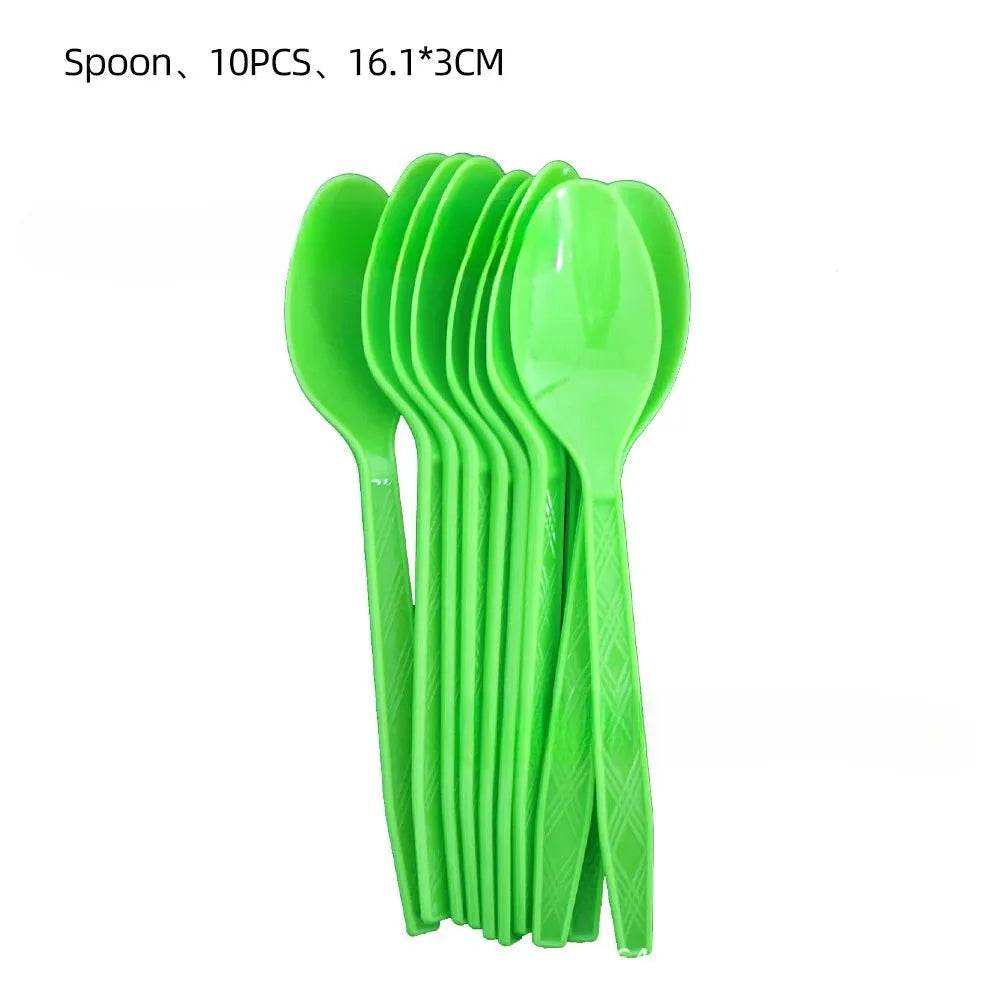 Summer Hawaiian Pineapple Leaf Tableware Set - Eco Gamer Party Gear - Iron Phoenix GHG