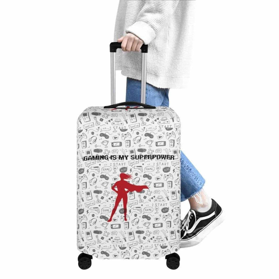 Gaming Superpower Luggage Cover | Superhero Gamer Gift - Iron Phoenix GHG