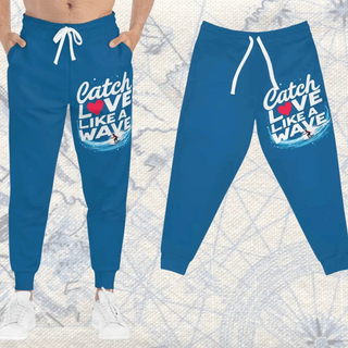 Surfer Athleticwear Joggers | “Catch Love Like a Wave” Pants - Iron Phoenix GHG