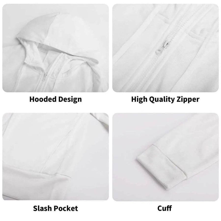Survival Game Zip Hoodie | Pixel Block World Sweatshirt - Iron Phoenix GHG