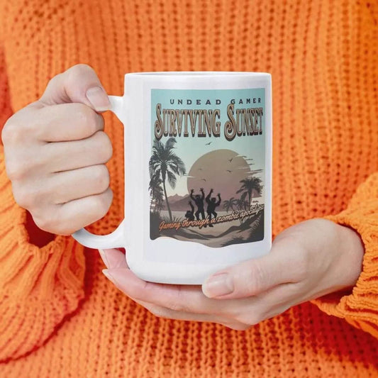 Survival Sunset Mug - 15oz Gaming, Sports & Calm Joy - Iron Phoenix GHG