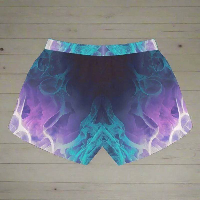 "Cosmic Flame" Teal Athletic Shorts| Iron Phoenix GHG - Iron Phoenix GHG