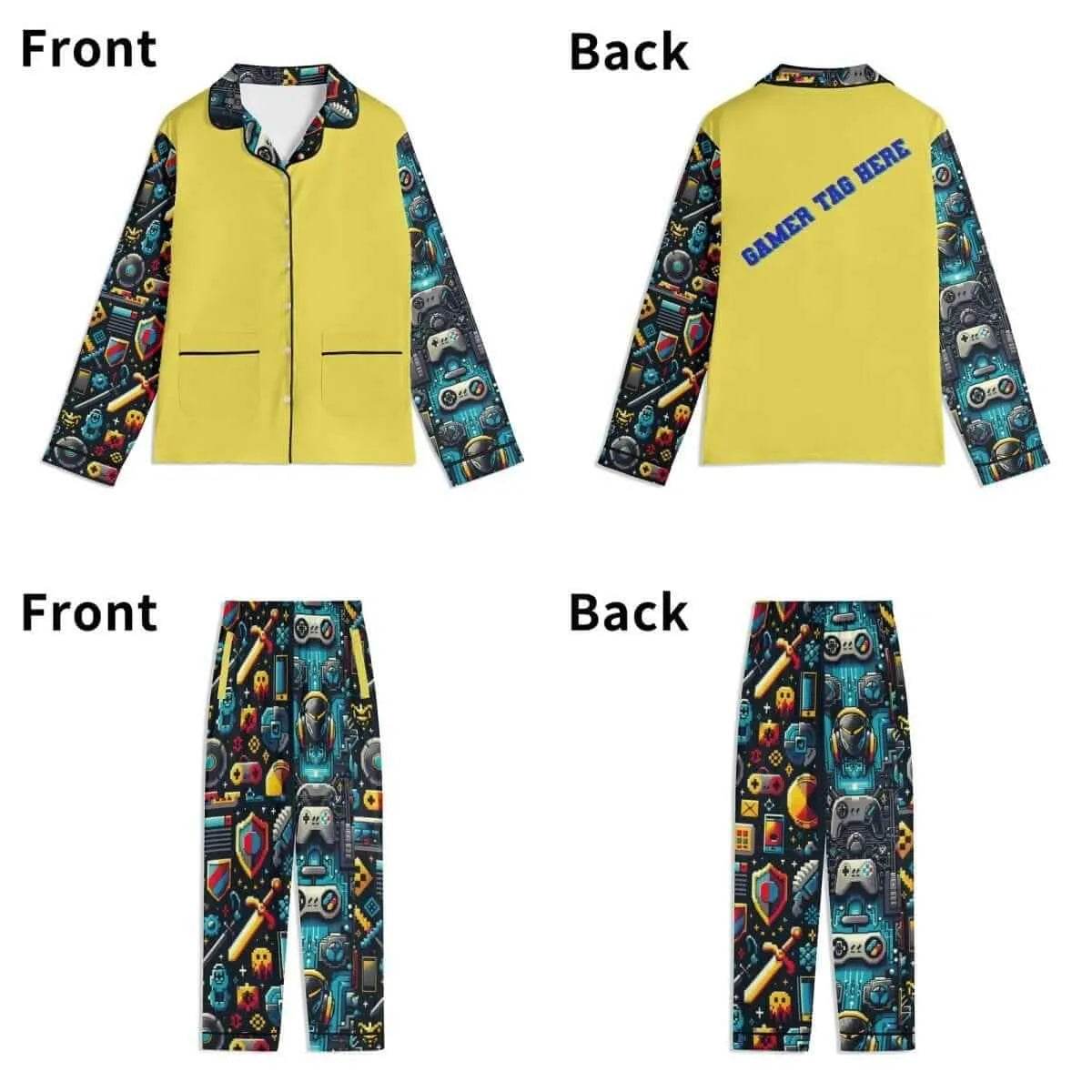 Teal Yellow Unisex Nightwear (by Iron Phoenix GHG) 2025 - Iron Phoenix GHG