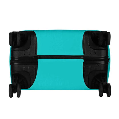 Teal Luggage Cover with Gaming Family Rules - Stylish Travel Accessory - Iron Phoenix GHG